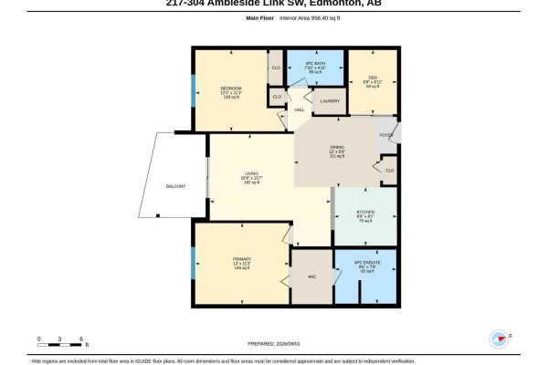 Primary Bedroom - #217 304 Ambleside Link Sw, Edmonton, AB T6W0V2 Photo 5
