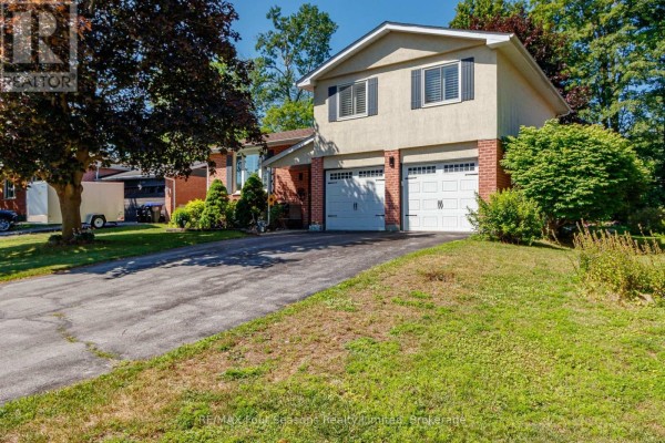 Living room with hardwood floors, large TV, and floral quilt on sofa. - 218 Datas Drive, Clearview