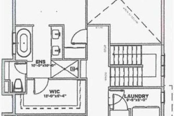 Upper floor layout with ensuite, walk-in closet, and laundry room. - 22 Greenwich Row Nw, Calgary