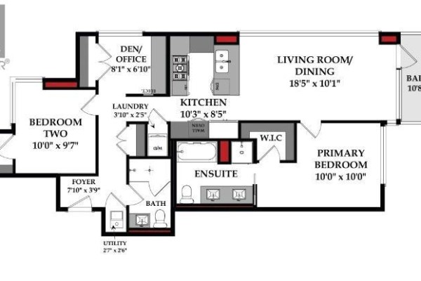 Bedroom - 2201, 1025 5 Avenue Sw, Calgary, AB T2P1N4 Photo 5