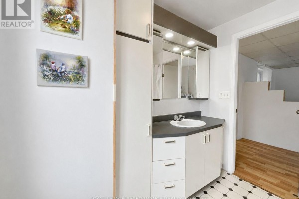 Bathroom vanity with sink and medicine cabinet - 232 Regent Street Hawkesbury