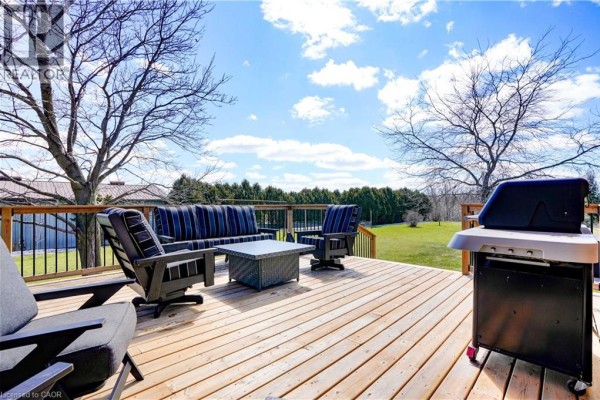 Deck with furniture and grill - 23247 Beattie Drive Elgin