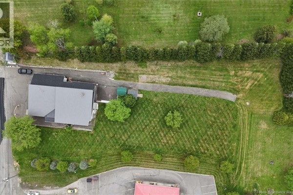 Sunroom with tile flooring, large windows, and an octagonal floral rug. - 24 Rue Veteran Sud, Grand Falls