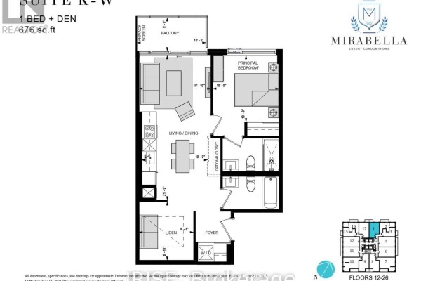 2601 - 1928 Lake Shore Boulevard W, Toronto, ON M6S0B1 Photo 2