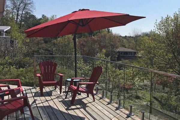 Outdoor rectangular swimming pool with a brick patio and lounge chairs. - 3 - 111 North Shore Road, The Archipelago