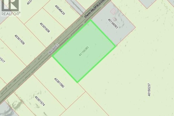 Map view of 3-acre parcel highlighted in green, adjacent to road and neighboring lots. - 3 Acres Weldfield-collette Rd, Collette