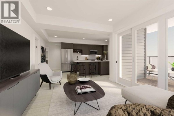 Living room - 302, 210 18 Avenue Sw, Calgary, AB T2S0C1 Photo 4