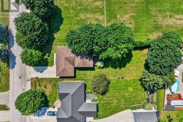 Aerial view of the property at 304 Eliza Street, Wellington North, showing the house, trees, and surrounding area. - 304 Eliza Street, Wellington North