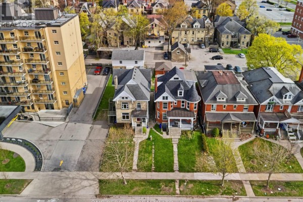 Aerial view of 307 Central Avenue and surrounding multi-story buildings. - 307 Central Avenue, London East