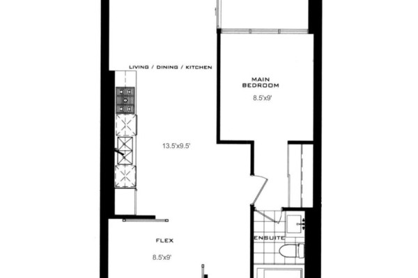 Living room - 308 - 505 Glencairn Avenue, Toronto, ON M6B0B2 Photo 2