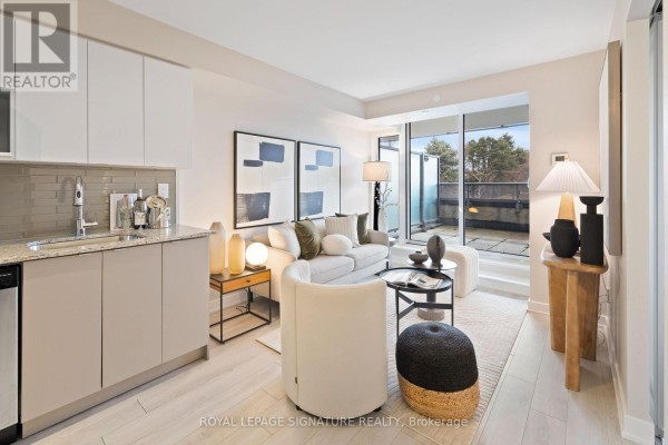 Living room - 312 - 160 Flemington Road, Toronto, ON M6A0A9 Photo 3