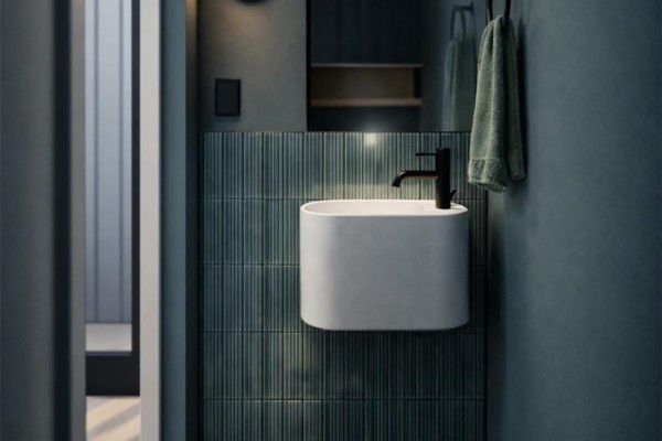 Stylish bathroom with glass shower, freestanding tub, and dual sink vanity. - 317 Edward St, Victoria