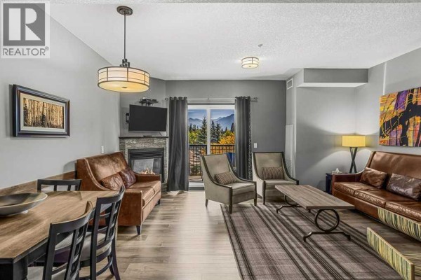 Dining room - 319, 901 Mountain Street, Canmore, AB T1W0C9 Photo 2