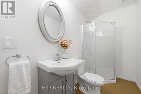 Bathroom vanity, shower, and toilet - 32 Quinte View Road Greater Napanee
