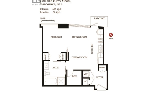 3203 667 Howe Street, Vancouver, BC V6C0B5 Photo 2