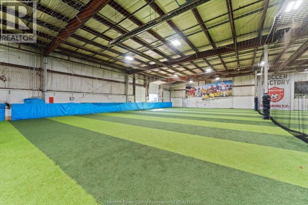 Indoor sports facility featuring green turf and goal areas - 3215 Jefferson Unit# 100, Windsor