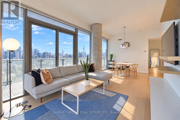 Living room - 3408 - 390 Cherry Street, Toronto, ON M5A3L7 Photo 2