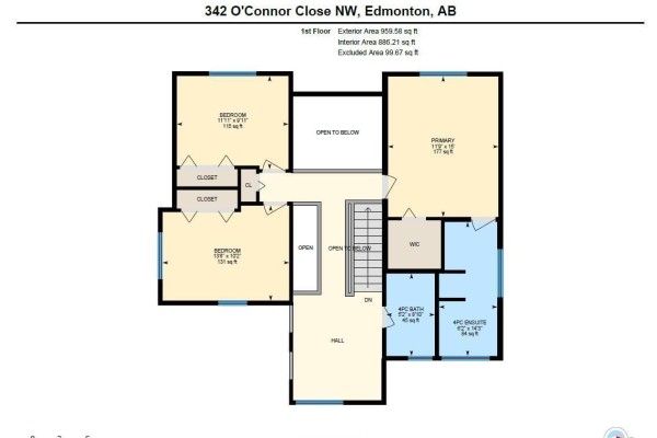 Primary Bedroom - 342 O'connor Cl Nw, Edmonton, AB T6R1L5 Photo 5