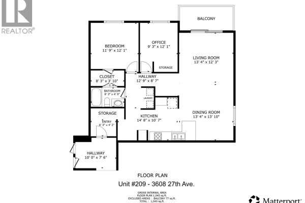 Primary Bedroom - 3608 27 Avenue Unit# 209, Vernon, BC V1T1S4 Photo 5