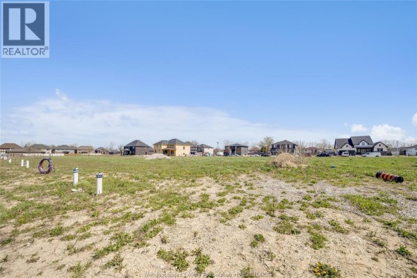 Open field with new houses and construction materials scattered around, under a blue sky. - 3691 Farrow Avenue, Windsor