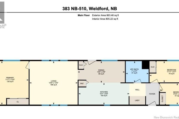 Laundry room - 383 Route 510, Main River, NB E4T1R5 Photo 5