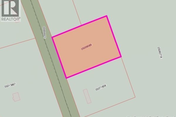 Map view of land lot with pink outline, adjacent to a road and nearby structures. - 4018 Sqm Murray Rd, Colpitts Settlement