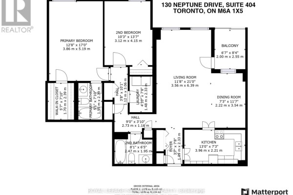 Kitchen - 404 - 130 Neptune Drive, Toronto, ON M6A1X5 Photo 2