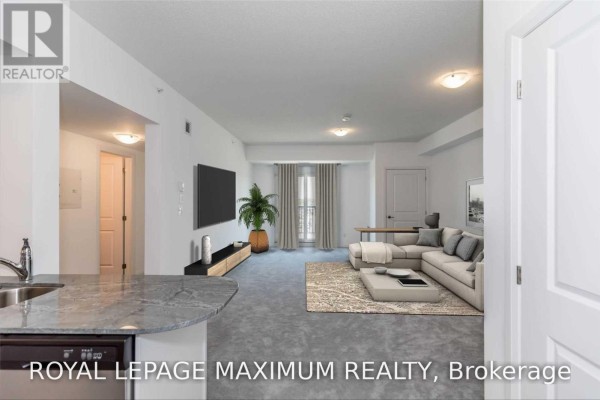 Living room - 414 - 54 Koda Street, Barrie, ON L9J0J6 Photo 4