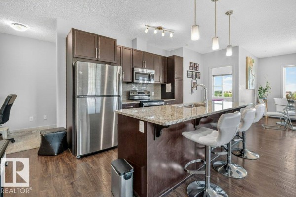 Kitchen - #423 320 Ambleside Li Sw, Edmonton, AB T6W2Z9 Photo 3