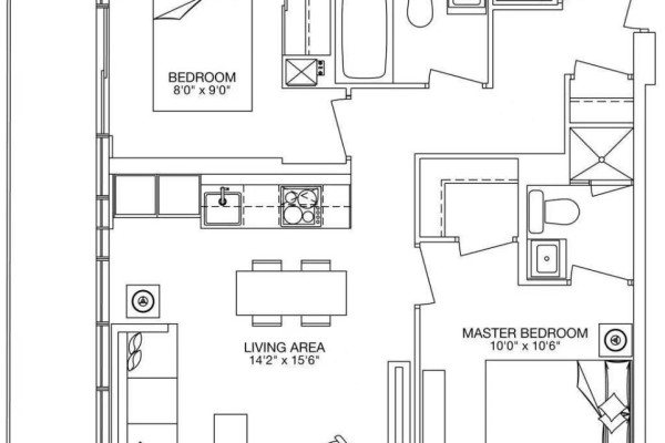 Bedroom 2 - 4302 - 8 Eglinton Avenue E, Toronto, ON M4P0C1 Photo 5