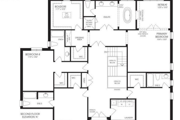 Main floor plan showing living room, dining room, den, pantry, and garage. - 48 Marigold Boulevard, Adjala Tosorontio