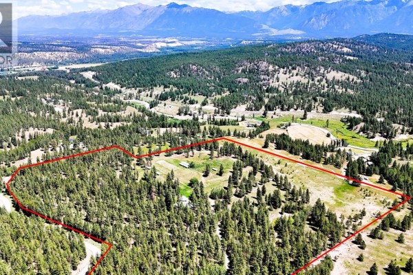 Sunset view with vibrant colors behind tall trees and open fields - 4836 Kennedy Road Lot# 2, Cranbrook