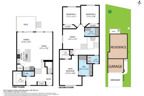 Primary Bedroom - 4910 Hawthorn Pl Sw, Edmonton, AB T6X2B8 Photo 4