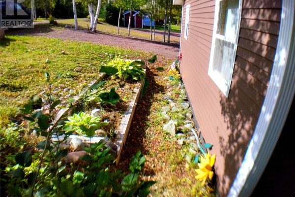 Low angle shot of a raised garden bed with plants next to the house exterior. - 5 Old Road, Western Arm Other, Point Leamington