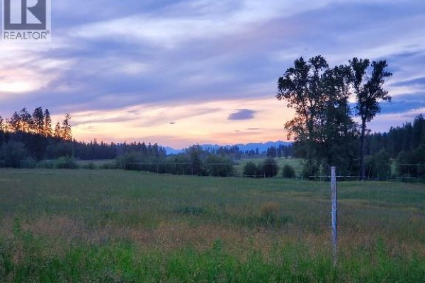 Twilight sky with pink and blue hues over a rural field and trees. - 5130 Kikomun-newgate Road, Newgate
