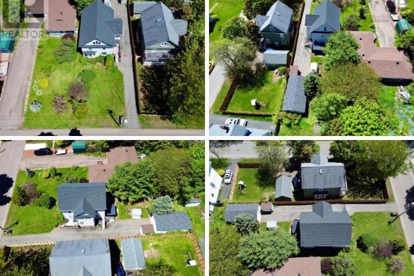 Aerial view collage of multiple houses and properties on a street. - 52 Rupert Street, Amherst