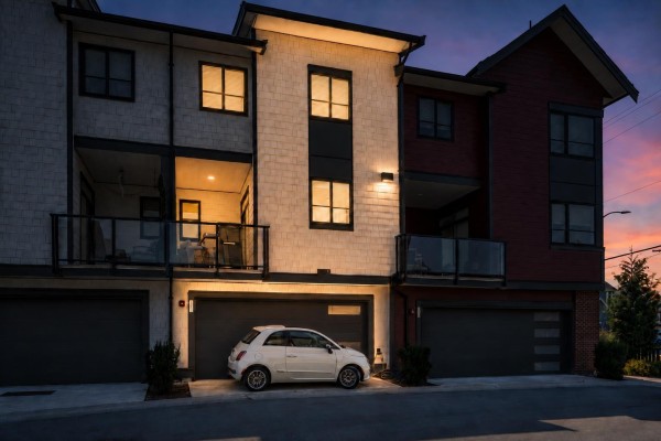 Covered balcony with seating, small table, and barbecue grill. - 53 19897 75a Avenue, Langley