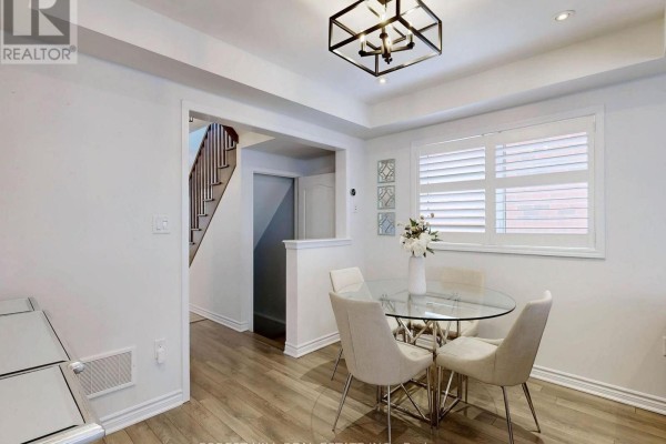 Glass dining table with chairs & plantation shutters - 55 Stocks Lane Aurora