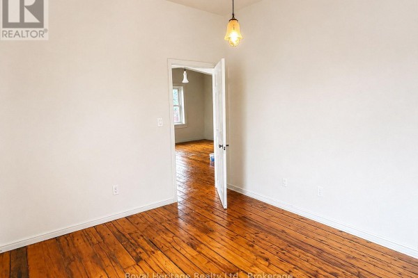 Polished hardwood floors and doorway to another room - 6 Willard Street Belleville