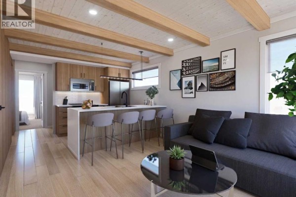 Living room - 616, 608 7 Avenue, Canmore, AB T1W2G1 Photo 2