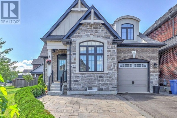 View of the front of the house from the driveway. - 62 Ladder Crescent, East Gwillimbury