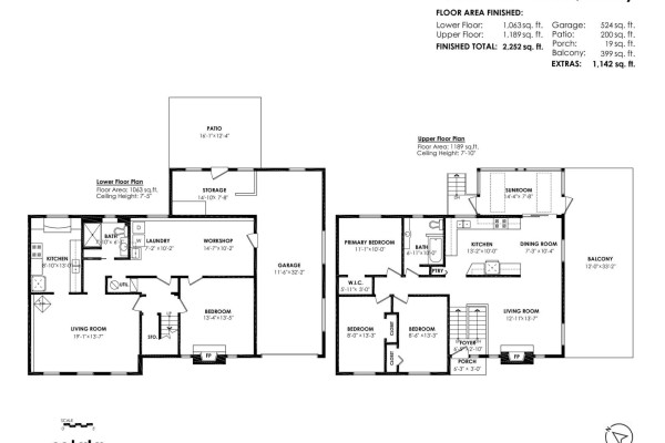 U-shaped kitchen with white cabinets, brown speckled countertops, and stainless steel appliances. - 7048 140a Street, Surrey