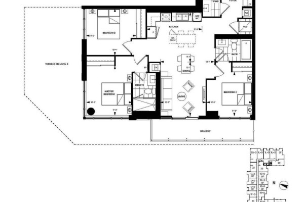 Kitchen - 707 - 38 Water Walk Drive, Markham, ON L3R6M8 Photo 2