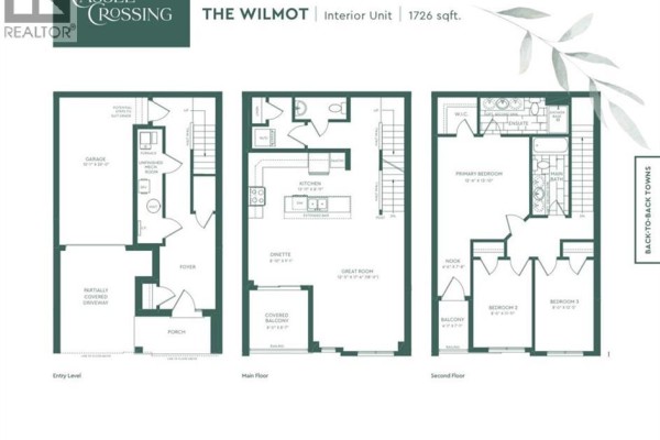 Site plan for Casble Crossing townhouses, showing block layouts and street names. - 80-502 Hincks Street, New Hamburg