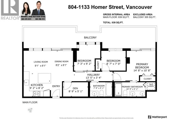 804 1133 Homer Street, Vancouver, BC V6B0B1 Photo 4