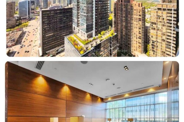 Modern high-rise building with green roof terrace and balconies - 811 - 2 Anndale Drive Toronto