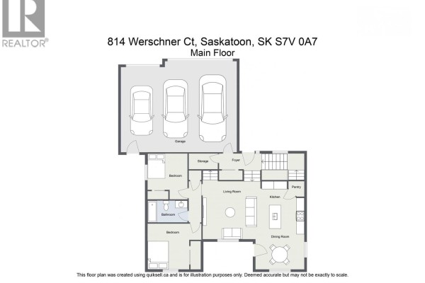 Living room - 814 Werschner Court, Saskatoon, SK S7V0G7 Photo 4