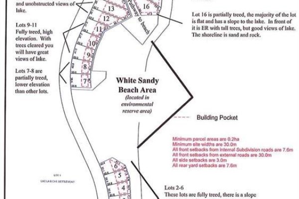 A subdivision plan shows lot number 10 with boundary measurements. - 9 Campsite Road, Rural Lac La Biche County