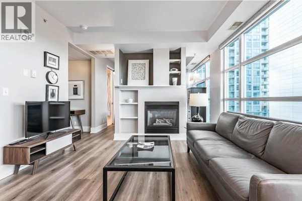 Primary Bedroom - 902, 205 Riverfront Avenue Sw, Calgary, AB T2P5K4 Photo 4