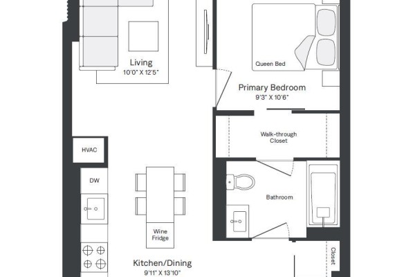 Kitchen - 931 - 65 Trinity Street, Toronto, ON M5A0Y1 Photo 2